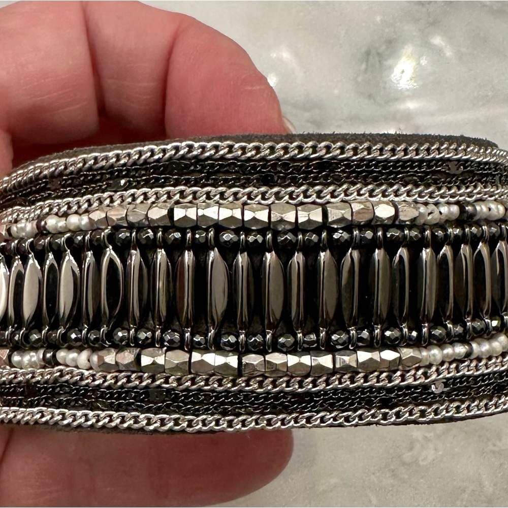 Stella & Dot- Hematite Florian Bracelet- like new